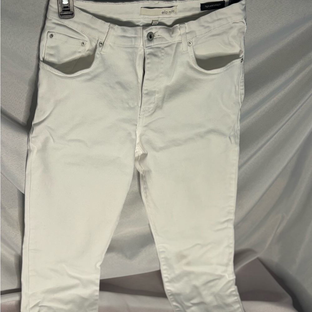 Ella Moss White Jeans size 8